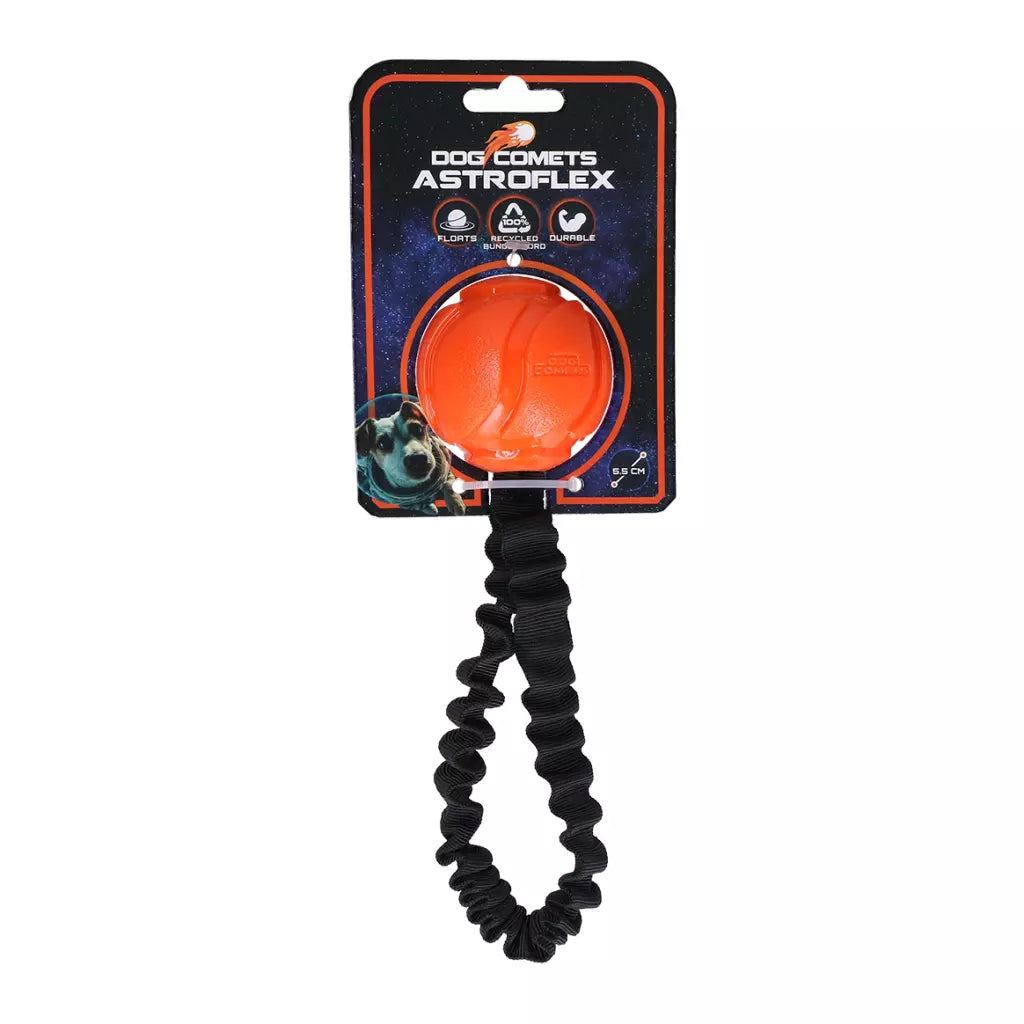 Dog Comets - Balle avec sangle élastique - 3 couleurs disponibles