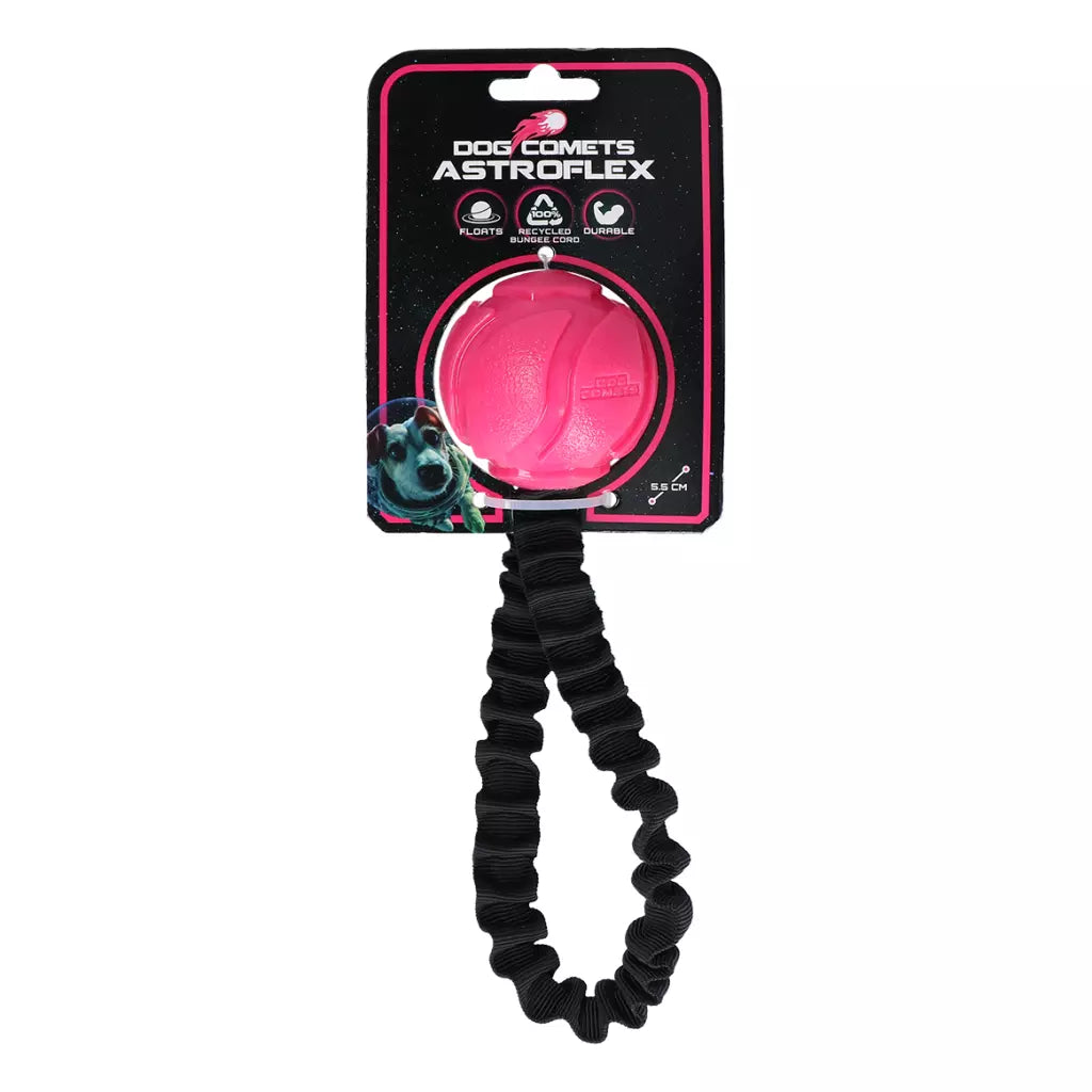 Dog Comets - Balle avec sangle élastique - 3 couleurs disponibles