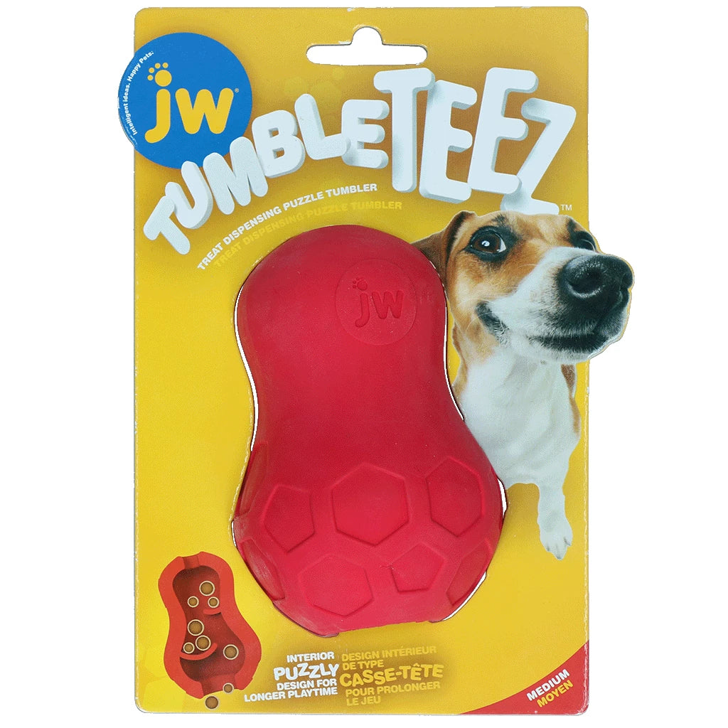JW Tumble Teez - Balle à friandises - 2 tailles disponibles