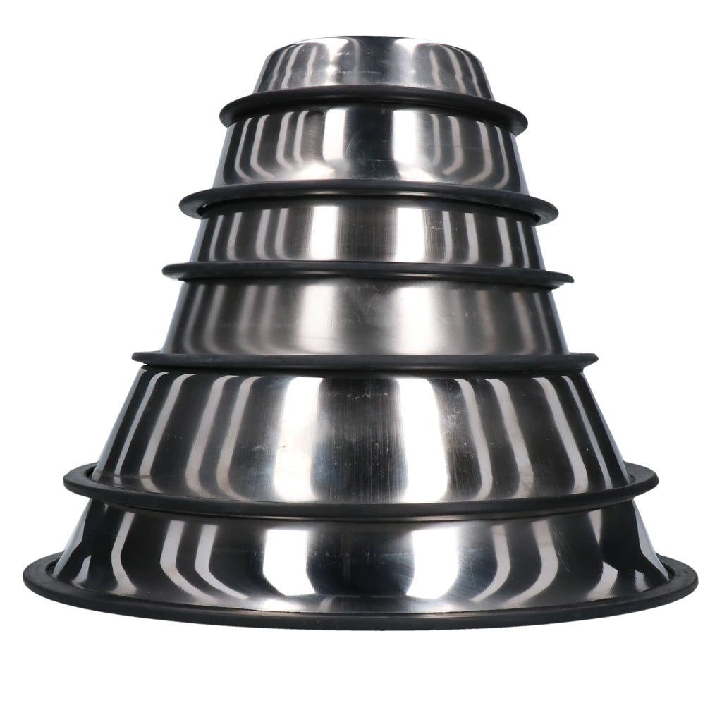 Gamelle antidérapante en acier inoxydable - 6 tailles disponibles